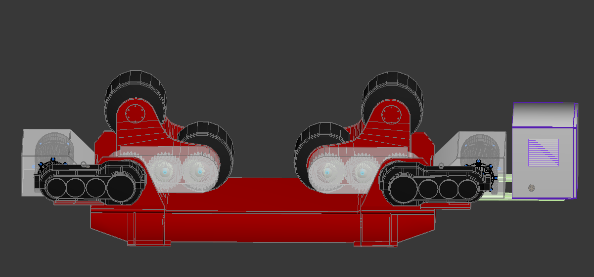 standard welding rotator 3D diagram