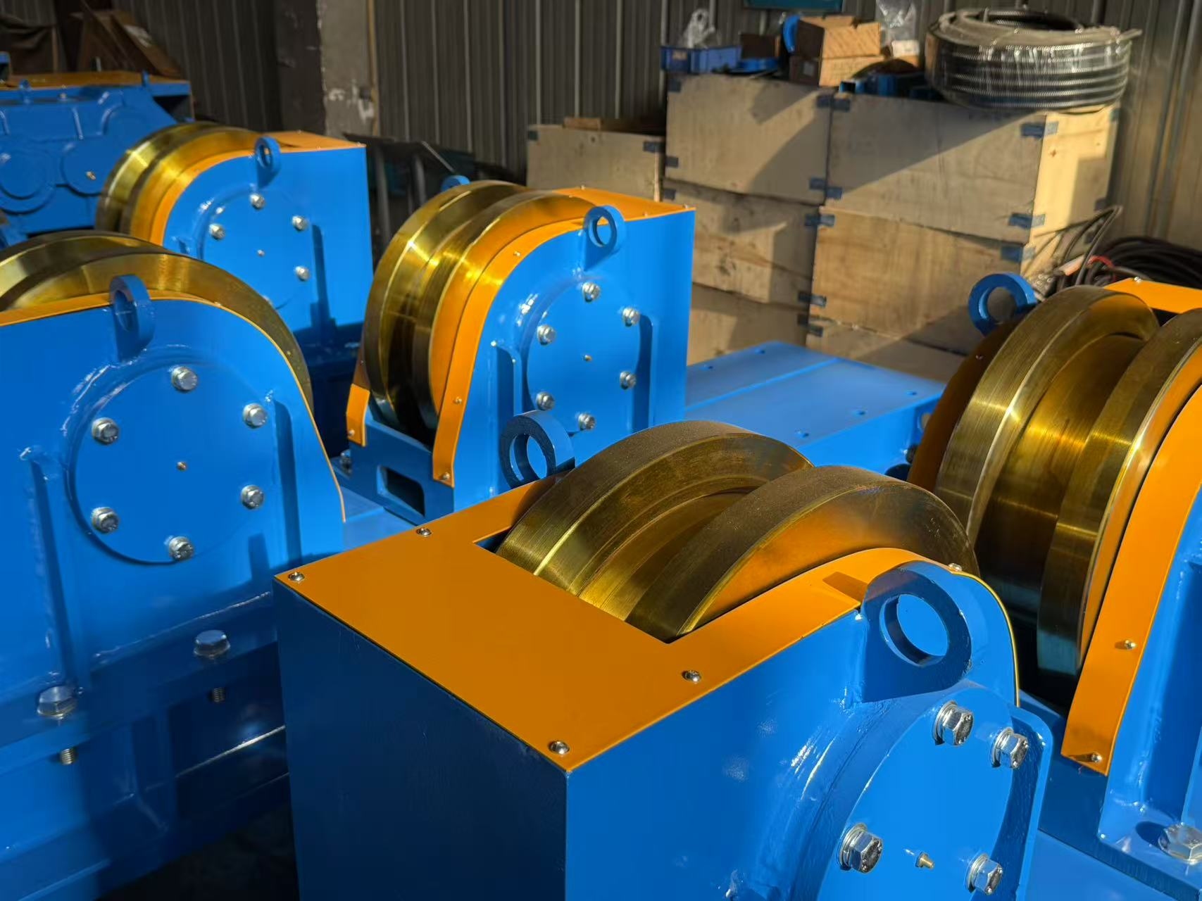 Welding turning rolls